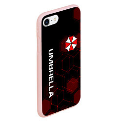 Чехол iPhone 7/8 матовый UMBRELLA CORP, цвет: 3D-светло-розовый — фото 2