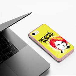 Чехол iPhone 7/8 матовый My Chemical Romance, цвет: 3D-светло-розовый — фото 2