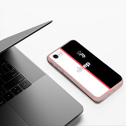 Чехол iPhone 7/8 матовый Форма Ronaldo, цвет: 3D-светло-розовый — фото 2