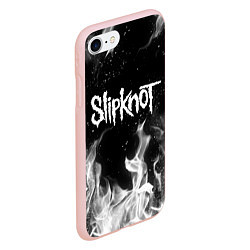 Чехол iPhone 7/8 матовый SLIPKNOT, цвет: 3D-светло-розовый — фото 2