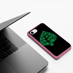 Чехол iPhone 7/8 матовый ПОКЕМОНЫ, цвет: 3D-малиновый — фото 2