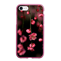 Чехол iPhone 7/8 матовый Весна 2020, цвет: 3D-малиновый