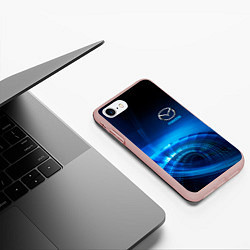 Чехол iPhone 7/8 матовый MAZDA, цвет: 3D-светло-розовый — фото 2