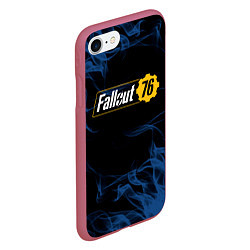 Чехол iPhone 7/8 матовый FALLOUT76, цвет: 3D-малиновый — фото 2