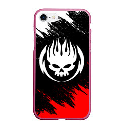 Чехол iPhone 7/8 матовый THE OFFSPRING, цвет: 3D-малиновый