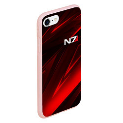 Чехол iPhone 7/8 матовый MASS EFFECT N7, цвет: 3D-светло-розовый — фото 2