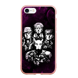 Чехол iPhone 7/8 матовый JOJOS BIZARRE ADVENTURE, цвет: 3D-светло-розовый