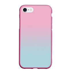 Чехол iPhone 7/8 матовый НЕЖНОСТЬ, цвет: 3D-малиновый
