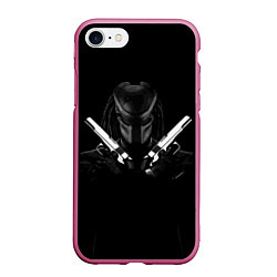 Чехол iPhone 7/8 матовый Killer Predator Black, цвет: 3D-малиновый