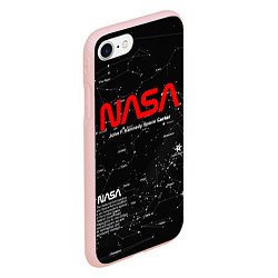 Чехол iPhone 7/8 матовый NASA, цвет: 3D-светло-розовый — фото 2