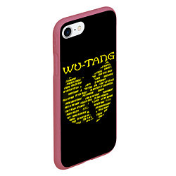 Чехол iPhone 7/8 матовый WU-TANG CLAN, цвет: 3D-малиновый — фото 2