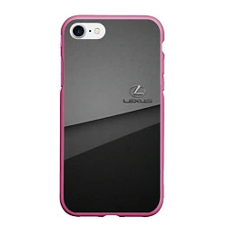 Чехол iPhone 7/8 матовый Lexus, цвет: 3D-малиновый