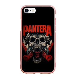 Чехол iPhone 7/8 матовый Pantera, цвет: 3D-светло-розовый