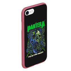 Чехол iPhone 7/8 матовый PANTERA, цвет: 3D-малиновый — фото 2