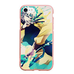 Чехол iPhone 7/8 матовый JoJo, цвет: 3D-светло-розовый