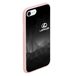 Чехол iPhone 7/8 матовый LEXUS, цвет: 3D-светло-розовый — фото 2