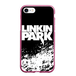 Чехол iPhone 7/8 матовый LINKIN PARK 4, цвет: 3D-малиновый