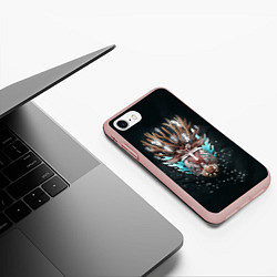 Чехол iPhone 7/8 матовый Princess Mononoke, цвет: 3D-светло-розовый — фото 2