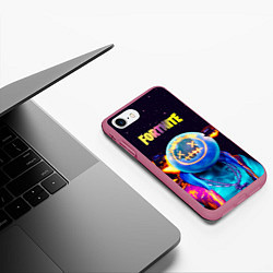 Чехол iPhone 7/8 матовый Astro Jack Fortnite, цвет: 3D-малиновый — фото 2