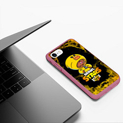 Чехол iPhone 7/8 матовый Leon Sally, цвет: 3D-малиновый — фото 2