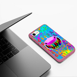 Чехол iPhone 7/8 матовый 6IX9INE GOOBA, цвет: 3D-малиновый — фото 2