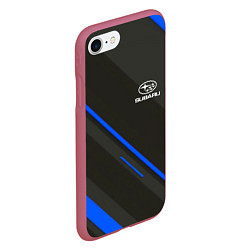 Чехол iPhone 7/8 матовый SUBARU, цвет: 3D-малиновый — фото 2