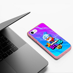 Чехол iPhone 7/8 матовый BRAWL STARS GALE, цвет: 3D-баблгам — фото 2