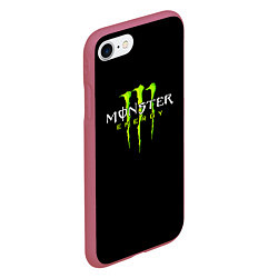 Чехол iPhone 7/8 матовый MONSTER ENERGY, цвет: 3D-малиновый — фото 2