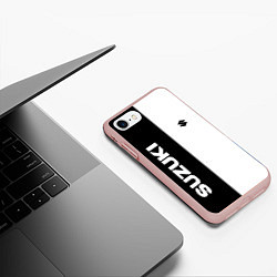 Чехол iPhone 7/8 матовый Suzuki Z, цвет: 3D-светло-розовый — фото 2