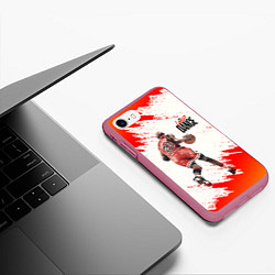 Чехол iPhone 7/8 матовый ПОСЛЕДНИЙ ТАНЕЦ, цвет: 3D-малиновый — фото 2