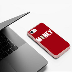 Чехол iPhone 7/8 матовый Money, цвет: 3D-светло-розовый — фото 2