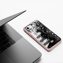 Чехол iPhone 7/8 матовый США, цвет: 3D-светло-розовый — фото 2