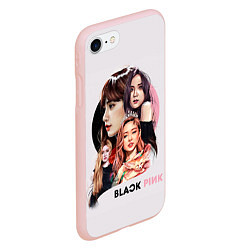 Чехол iPhone 7/8 матовый Blackpink, цвет: 3D-светло-розовый — фото 2