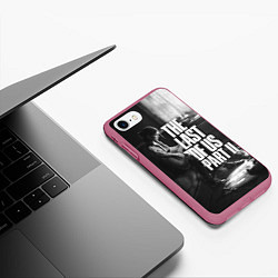 Чехол iPhone 7/8 матовый The last of us part 2 tlou2, цвет: 3D-малиновый — фото 2