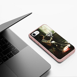 Чехол iPhone 7/8 матовый The last of us part 2 tlou2, цвет: 3D-светло-розовый — фото 2
