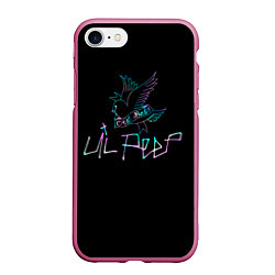 Чехол iPhone 7/8 матовый Lil Peep, цвет: 3D-малиновый