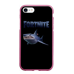 Чехол iPhone 7/8 матовый Loot Shark Fortnite, цвет: 3D-малиновый