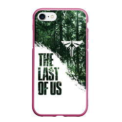 Чехол iPhone 7/8 матовый THE LAST OF US 2 ЦИКАДЫ, цвет: 3D-малиновый