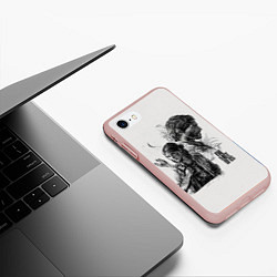 Чехол iPhone 7/8 матовый The Last of Us, цвет: 3D-светло-розовый — фото 2