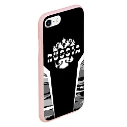 Чехол iPhone 7/8 матовый Виталий - камуфляж, цвет: 3D-светло-розовый — фото 2