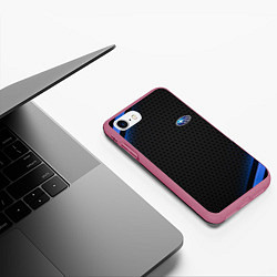 Чехол iPhone 7/8 матовый SUBARU Z, цвет: 3D-малиновый — фото 2