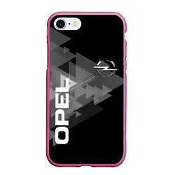 Чехол iPhone 7/8 матовый OPEL, цвет: 3D-малиновый