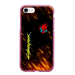 Чехол iPhone 7/8 матовый CYBERPUNK 2077