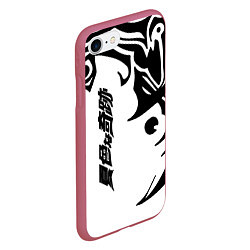 Чехол iPhone 7/8 матовый JoJo Bizarre Adventure, цвет: 3D-малиновый — фото 2