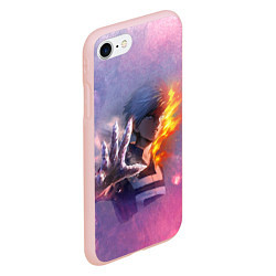 Чехол iPhone 7/8 матовый Шото Тодороки, цвет: 3D-светло-розовый — фото 2
