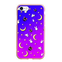 Чехол iPhone 7/8 матовый СЭЙЛОР МУН, цвет: 3D-светло-розовый