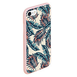 Чехол iPhone 7/8 матовый Тихие тропики, цвет: 3D-светло-розовый — фото 2