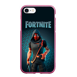 Чехол iPhone 7/8 матовый Street Serpent Fortnite, цвет: 3D-малиновый