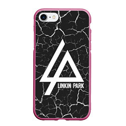 Чехол iPhone 7/8 матовый LINKIN PARK ЛИНКИН ПАРК, цвет: 3D-малиновый