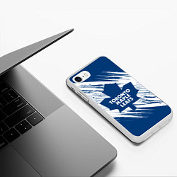Чехол iPhone 7/8 матовый Toronto Maple Leafs,, цвет: 3D-белый — фото 2